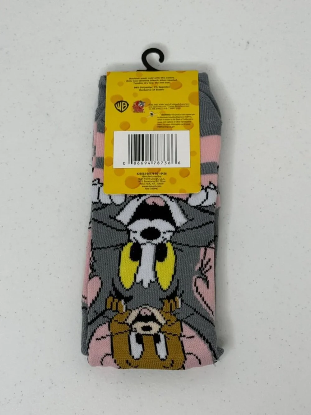 Tom and Jerry Crew Socks Adult Unisex NWT